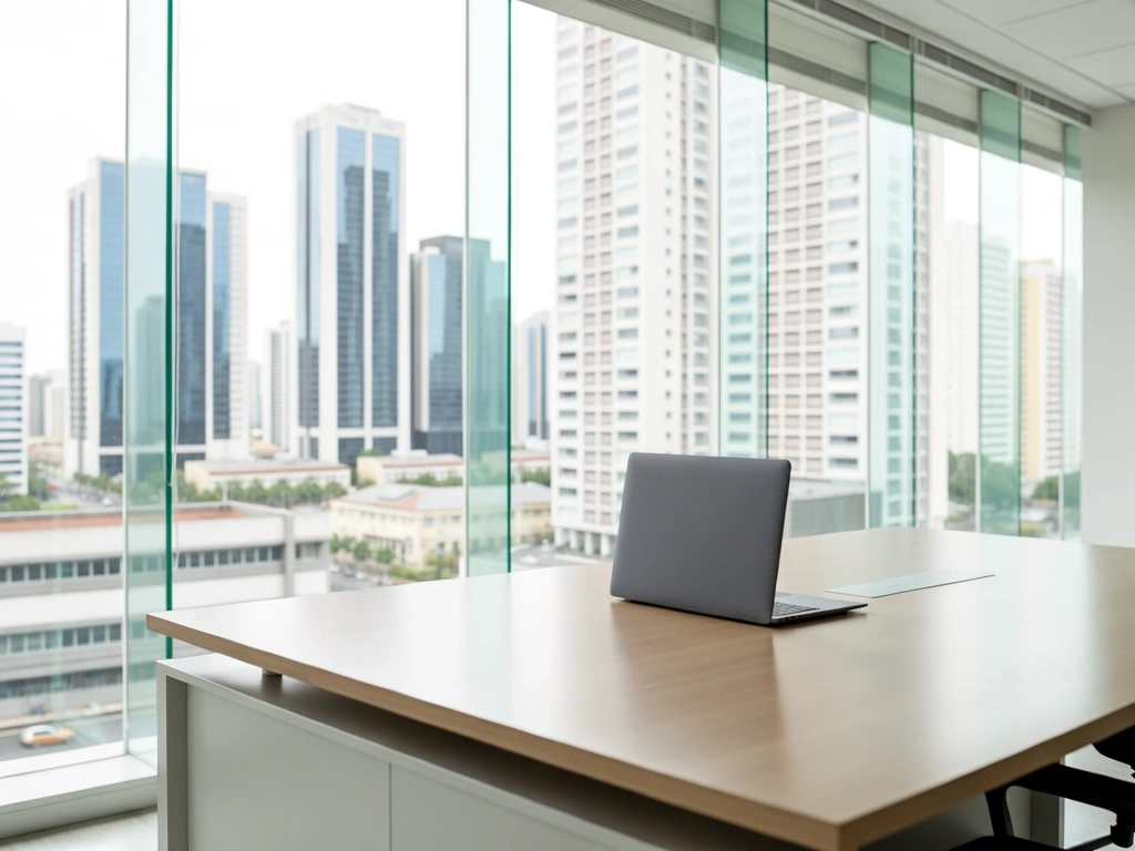 Ambiente profissional de consultoria financeira